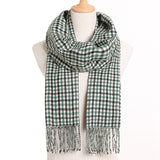 Plaid Winter Scarf Women Warm Foulard Solid Scarves Fashion Casual Scarfs Cashmere