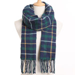 Plaid Winter Scarf Women Warm Foulard Solid Scarves Fashion Casual Scarfs Cashmere