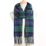 Plaid Winter Scarf Women Warm Foulard Solid Scarves Fashion Casual Scarfs Cashmere