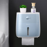 Waterproof Wall Mount Toilet Paper Holder Shelf Toilet Paper Tray Roll Paper Tube Storage Box Creative Tray Tissue Box Home