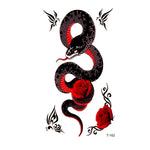 Red-bellied Snakes Waterproof Temporary Tattoos Men  henna tattoo Beauty Tattoo kids temporary Tatoo rouge a levre Tatoo sticker